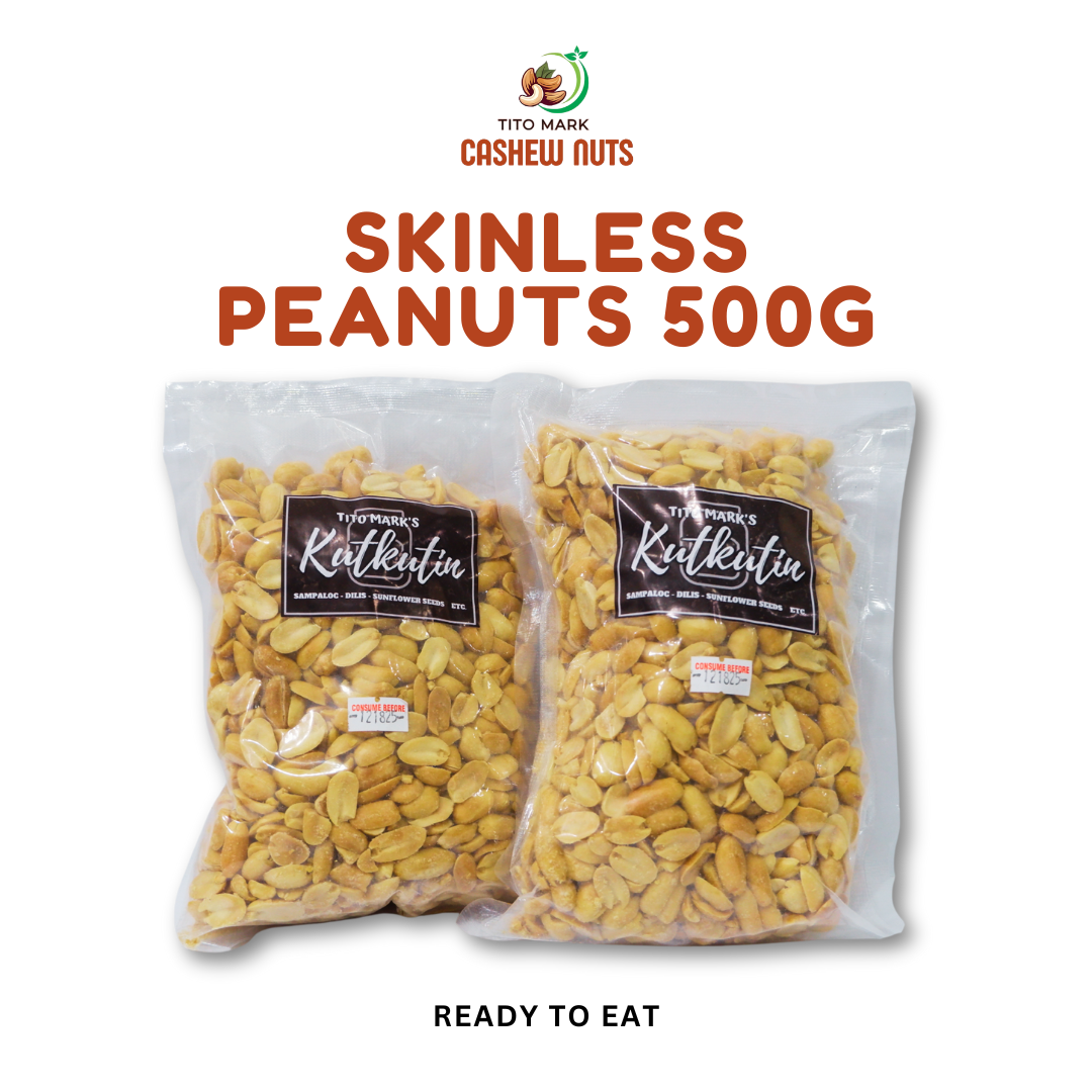Kutkutin Skinless Peanuts 500g Snack Fiber Protein