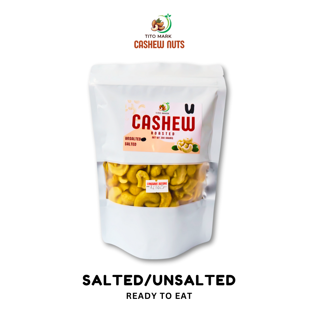 Roasted Cashew Nuts 200g SALTED or UNSALTED